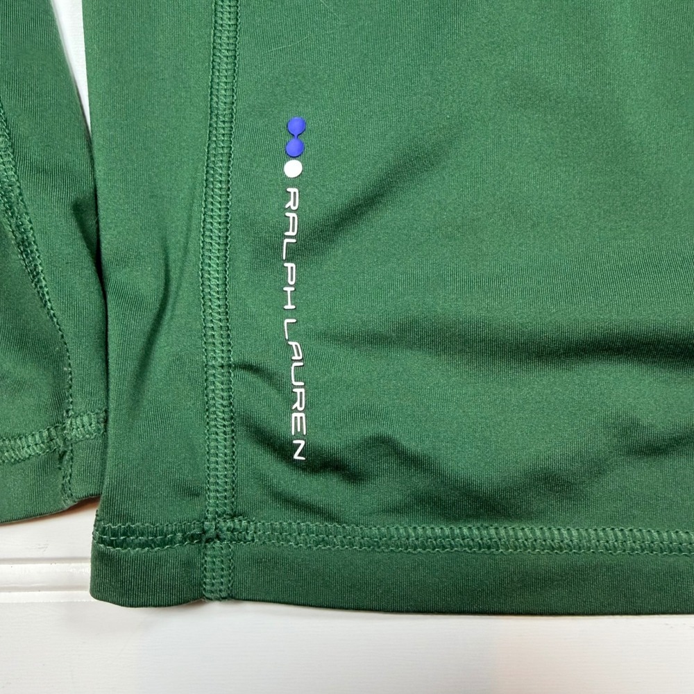RLX Ralph Lauren Mens Green Quarter Zip Pullover Golf Performance Shirt Large - Picture 5 of 6